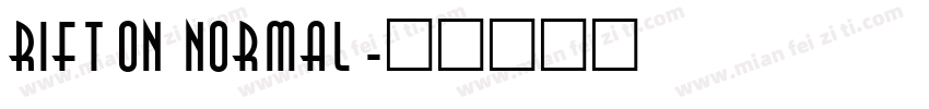 Rifton Normal字体转换